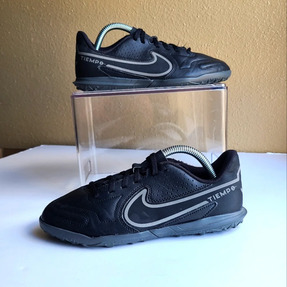 Nike Tiempo Legend 9 Club Tf Jr soccer shoes black black Youth Size 4Y